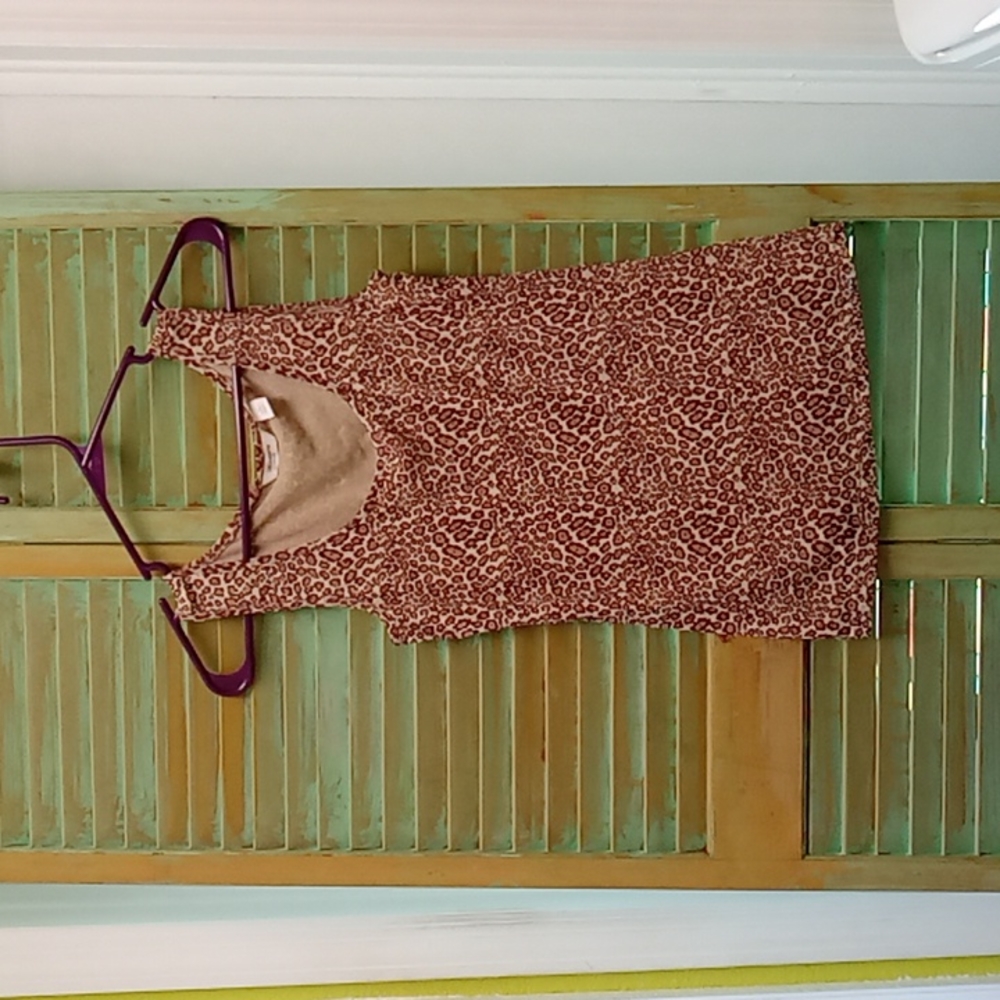 Liz Claiborne Cheetah Print Mesh Top